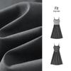 Semir Women's Summer Spliced Faux Two-piece Suspender Long Dress