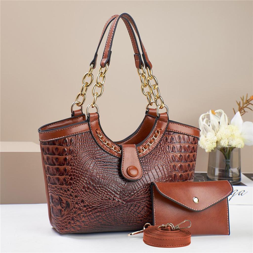 Fashion Handbag Crocodile Pattern Crossbody Bag Versatile Women's Bag Shoulder Bag KTB