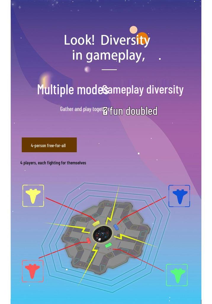 Cross-Border Smart Educational Flying Chess Game: Interactive Single/Multi-Player Board Game for Adults & Children