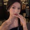 Sweet and cool shining stars, zircon earrings, new popular light luxury niche earrings, design sense, high-end earrings, women