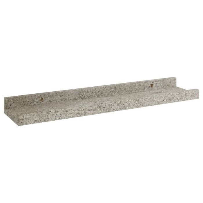 VidaXL Étagères murales 2 pcs Gris béton 40x9x3 cm