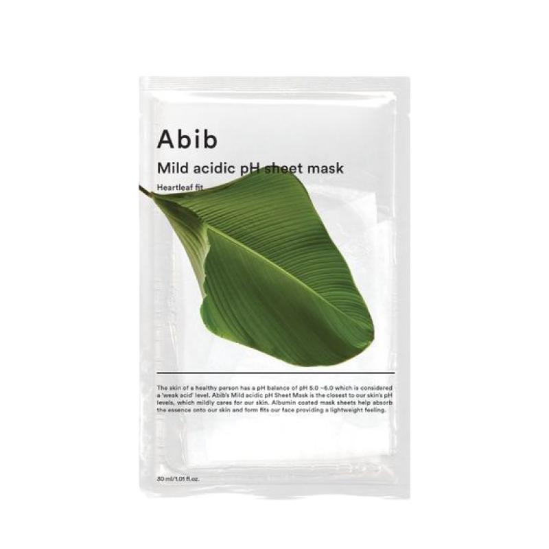 

Abib Mild Acidic pH Sheet Mask 30 Sheets Set (Heartleaf/Resurrection Plant/Aqua/Glutathiosome /Honey Fit) Hydrating & Soothing Care Heartleaf 30 Sheets