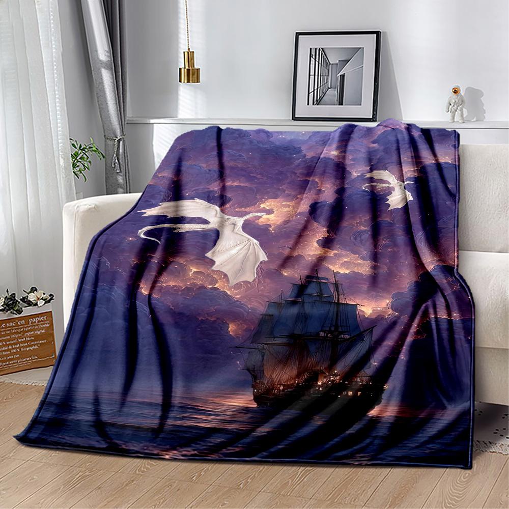 Gothic Style Blanket Ultra-Soft Great for Couch Livingroom Sofa Four Seasons Universal Warmthful Decor Birthday Christmas Gift Blanket