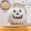 Luminous White Pumpkin Lantern: Large Halloween Decoration for Shopping Malls & Theme Events