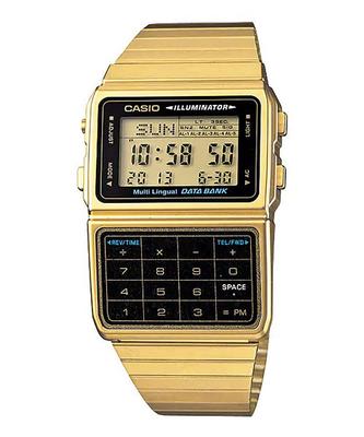 DATA BANK Digitaluhr Gold x Schwarz Overseas Modell [Casio] DBC-611G-1 Herren [Artikel]
