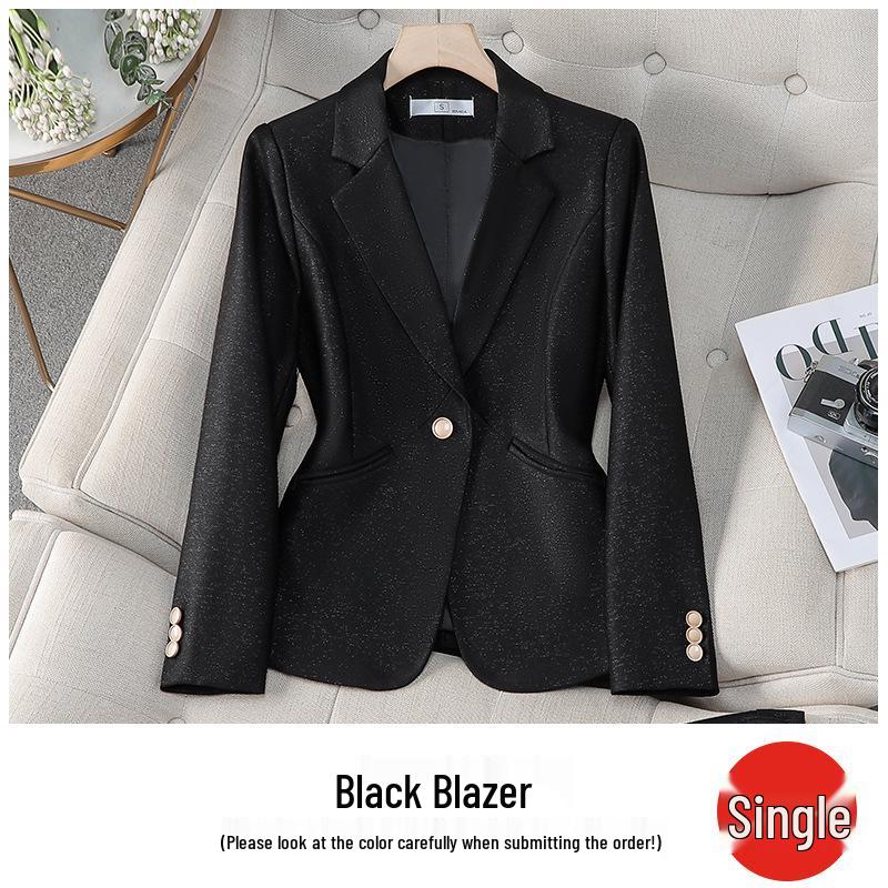 Women's Pink Slim Fit Professional Suit - Spring/Autumn 2026 High-End Formal Wear