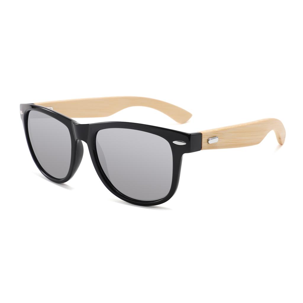 Ochelari din Lemn de Bambus pentru Bărbați Ochelari de Soare Clasici Retro din Lemn Ochelari de Soare Cadou Ochelari de Soare cu Balamale din Orez pentru Femei