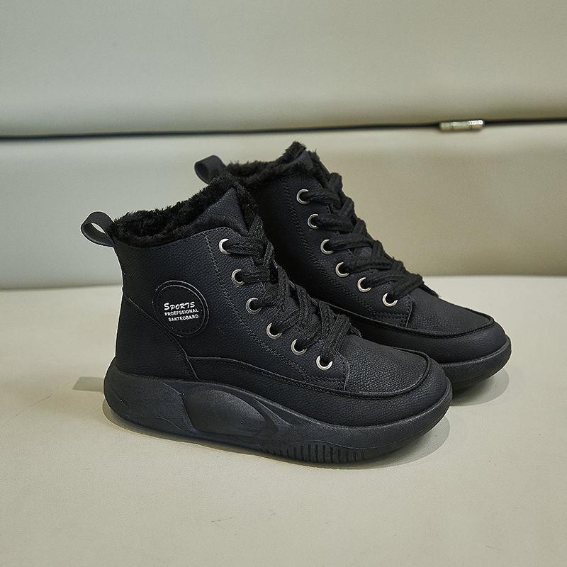 Fashionable High Top Women's Shoes 2024 Winter New Versatile Thickened Cotton Shoes Casual Sports Shoes Zapatillas De Deporte