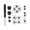 1 Set of Conductive Silicone Rubber Pad with Screwdriver Compatible for PS4 Controller