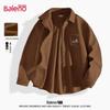 Baleno Men's Winter Fleece-Lined Corduroy Shirt Jacket