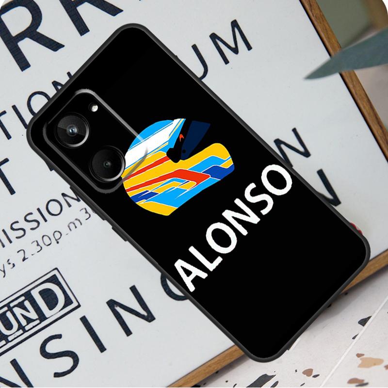 Fernando Alonso Racing For Realme C67 C55 C53 C51 C35 C33 C31 C30 C25s C21Y GT Neo 6 GT5 9 10 11 12 Pro Plus Case