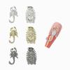 Embossed Nail Charms 3D Scorpion Nail Art Accessories for DIY Nail Art Design