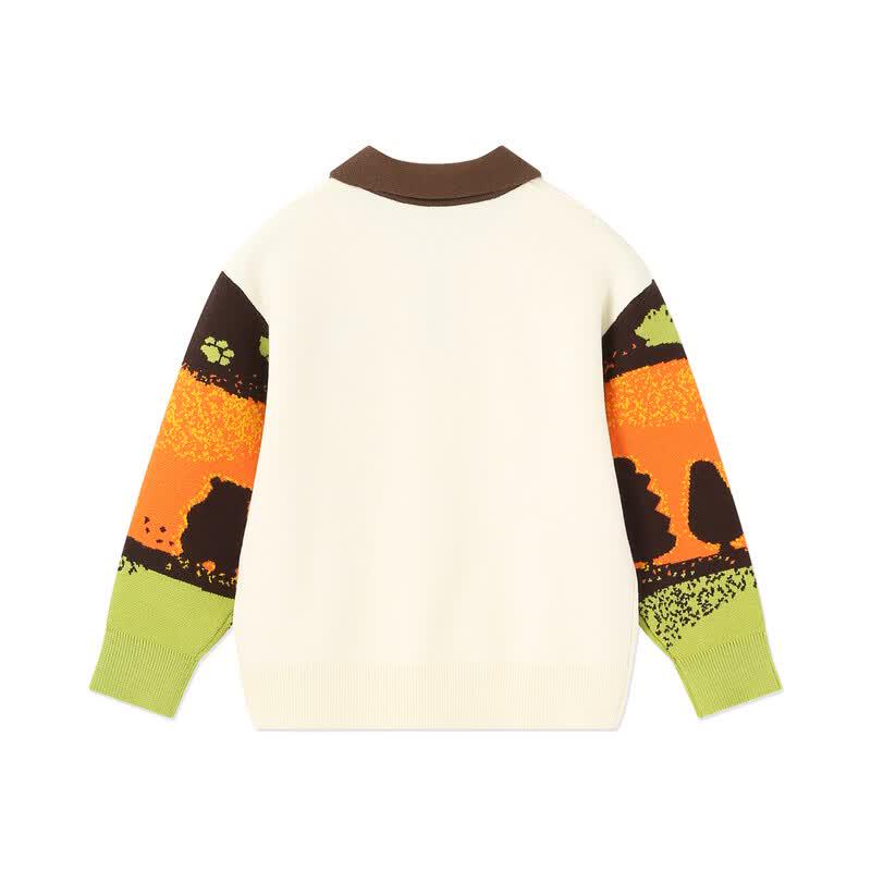B.Duck Boys' Polo Collar Knit Sweater