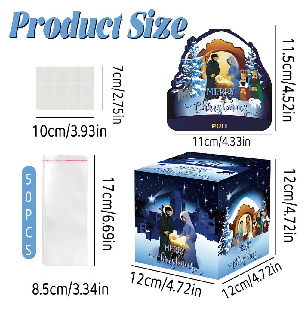 

Scene Jesus Christmas Paper Money Box For Festive Party And Decor Celebration