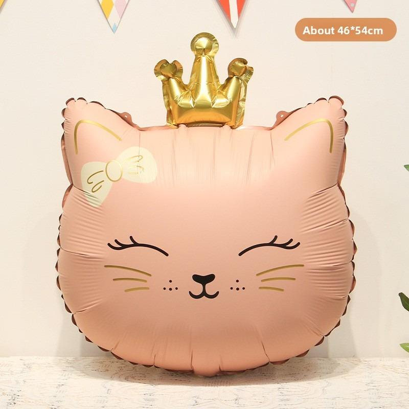 Matte Cartoon Cute Animal-shaped Balloon Baby's 100th Birthday Decoration and Photo Props