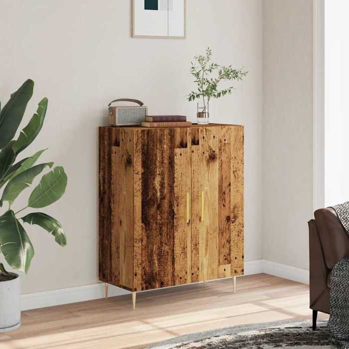 VidaXL Sideboard Reclaimed Wood 69.5x34x90 Cm Engineered Wood, Storage Cabinet, Hallway Cabinet, Side Cabinet, Furniture 857175