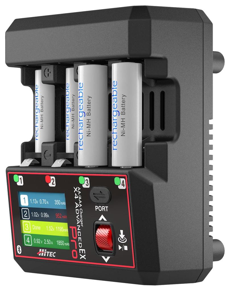 Charger X4 Advance EX PRO 44360 Charger for and AAA Fast and High PD Easy Official Japanese Product Hi-Tec AA/AAA AA, AAA, Batteries, Charging,