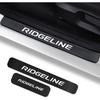 Fit For Ridgeline 2005-2024,Car Door Sill Protector For Honda Ridgeline Accessories, Carbon Fiber Leather Door Sill Sticker,Reflective Automotive