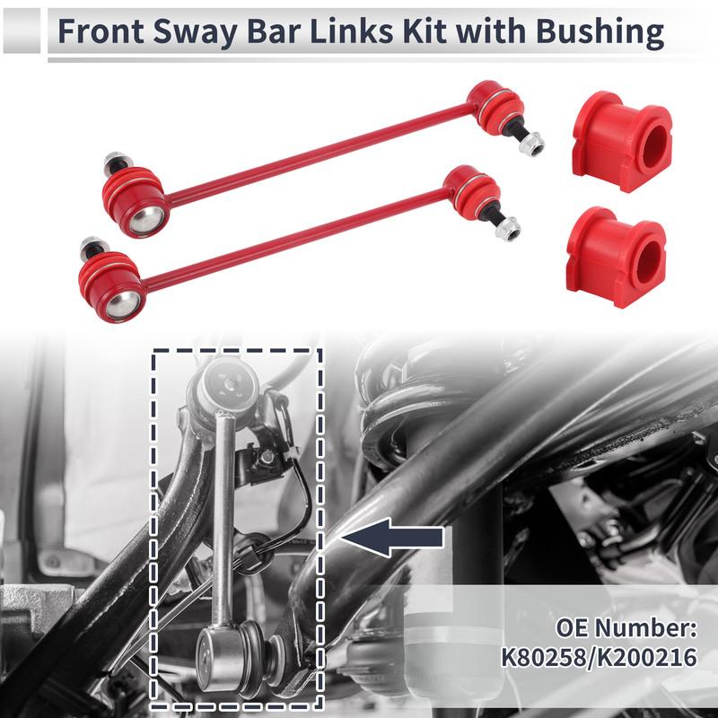 UXCELL Front Stabilizer Bar Links with 2 Pcs Bushing for Jeep Patriot 07-17 No.K80258