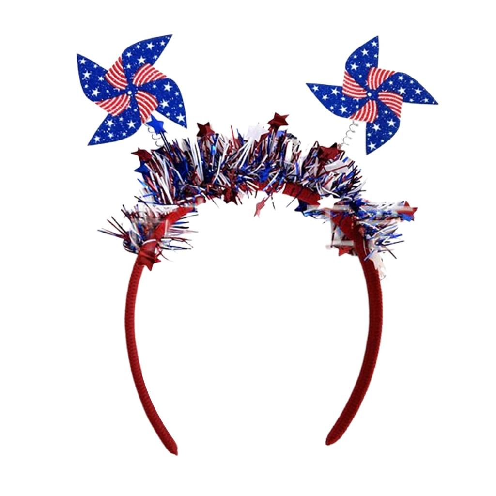 Accessoires pour cheveux Moulin à vent de la Fête de l'Indépendance Parfaits pour Célébrer les États-Unis d'Amérique Faveurs de Fête Thématiques