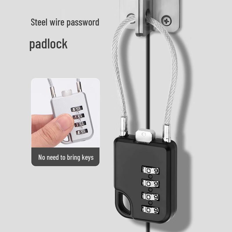 AUBURN Waterproof Steel Cable Combination Lock