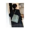 Trendy New Woven Bag Sheepskin Hand-woven Shoulder Bag Large Capacity Child and Mother Bag Bucket Bag Women