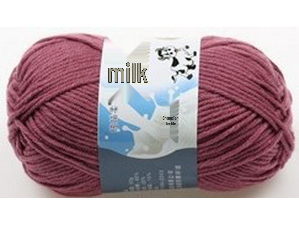 

5-Strand Milk Cotton Yarn for Crochet: Baby Projects, Bags, Dolls & Scarves - Medium Thickness