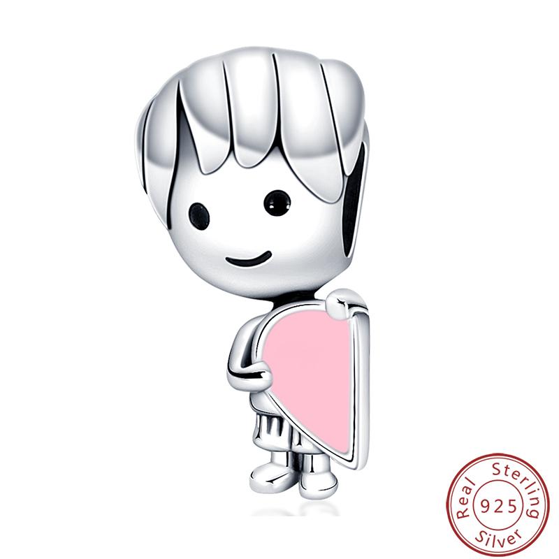 Character Series 925 Silver Sports Cooking Cute Boys And Girls Charms Beads 3mm DIY Fine Jewelry Making