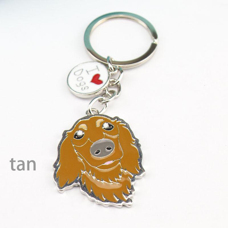 Cute Dog Keyring Gifts Fashionable Animal Charms Small Accessories Car Keyrings and Bag Charms
