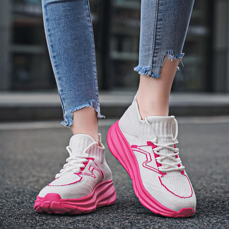 

Женские кроссовки, увеличивающие рост, повседневная обувь для школьников и студентов, легкие кроссовки для пар, большие размеры 36-45 EU: 45