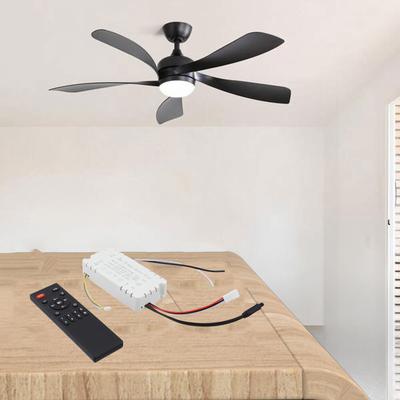 Télécommande 6 vitesses pour ventilateur et lumière avec variateur continu et récepteur, adaptée au contrôle de la vitesse du ventilateur et de la lumière
