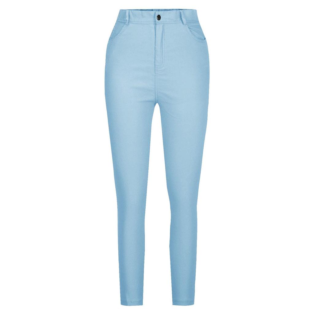 Women's Slim Fit Multi-Color Elastic Denim Pants