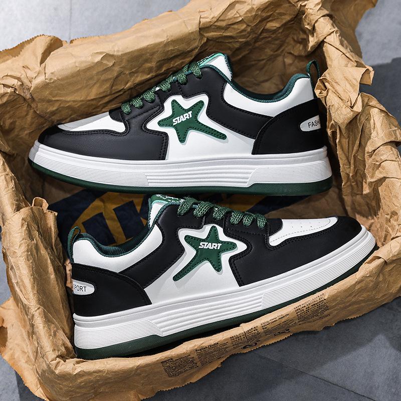 Guochao board shoes men's spring new soft-soled versatile high-end trendy shoes young and young sports casual light shoes