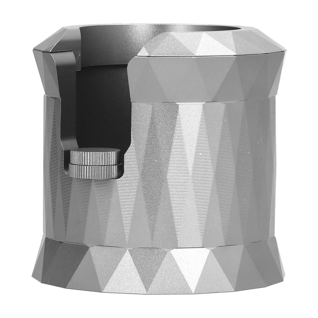 Suporte para porta-filtro de café em liga de alumínio, acessório para suporte de café, cinza fosco