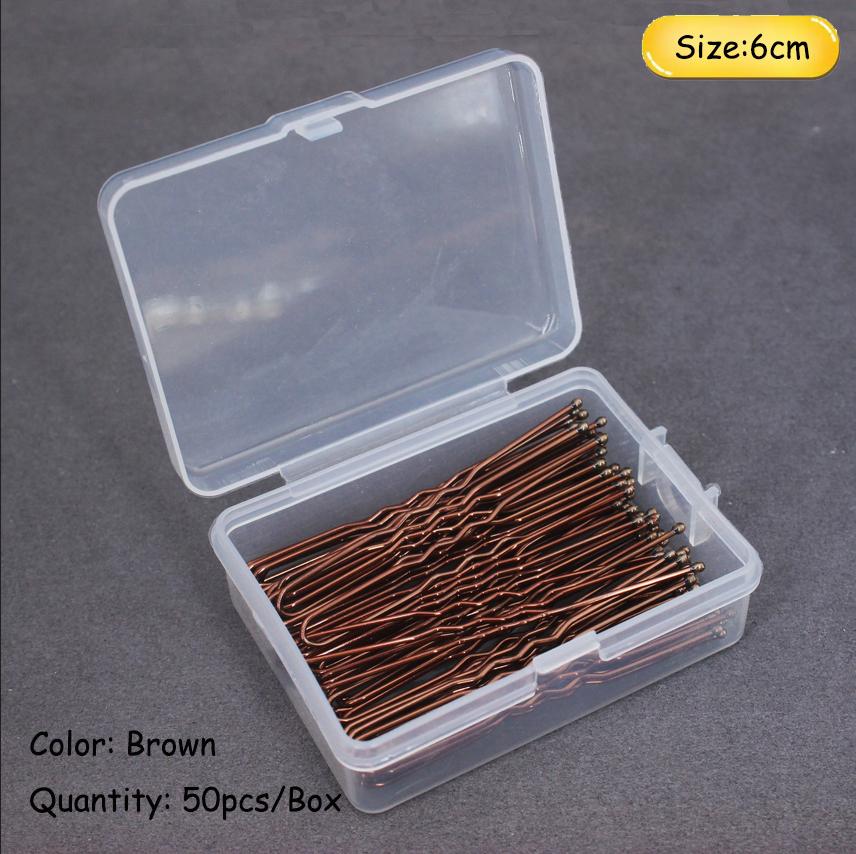 50-200 szt. 6 cm Podstawowa spinka do włosów w kształcie litery U, pozłacana metalowa, niewidoczna, do stylizacji włosów, wsuwka, akcesoria do włosów salonowych, ślubny uchwyt do włosów