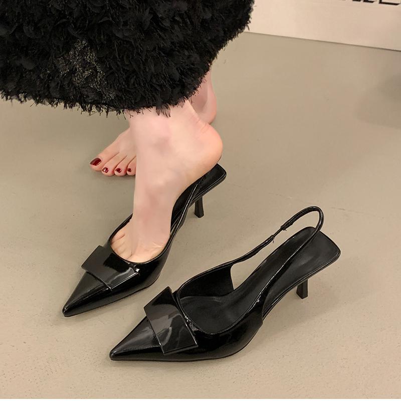 Summer High Heel Women Sandals Fashion Pointed Toe Singbacks Shoes Style Banquet Party Sandalias Shoes