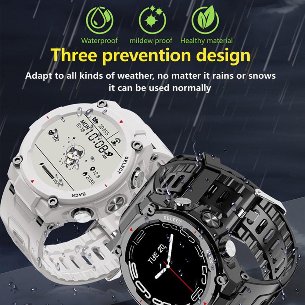 PGD446 1.28-inch Bluetooth-compatible Calling Smart Watch Heart Rate Health Monitoring Outdoor Sports Watch