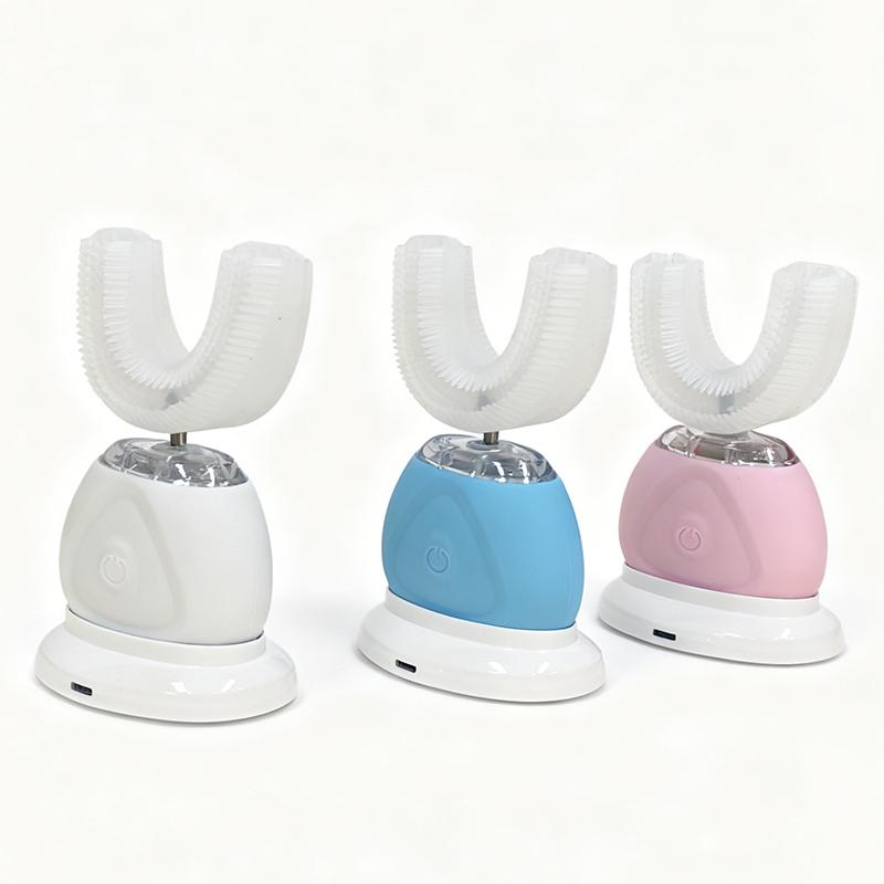 Ipx7 waterproof U-shaped teeth whitening set, ultrasonic electric teeth whitening lamp, portable oral cleaning tool