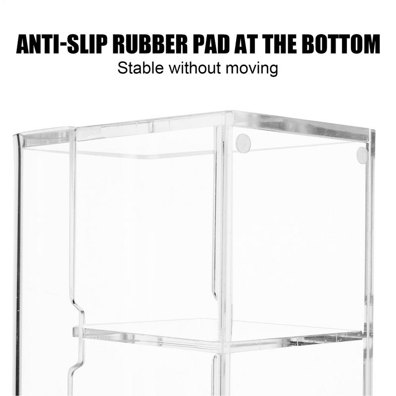 For YOTO Acrylic Box For Cards Acrylic Card Display Case Collectible Deck Holder With Lid For Large Capacity Storage Sports Game