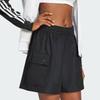 Adidas Women's Essentials Woven High Waist Cargo Shorts Black