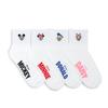 (4 Pairs) Disney Mickey Mouse Licensed  Women Girls Kids Costume Socks PG14