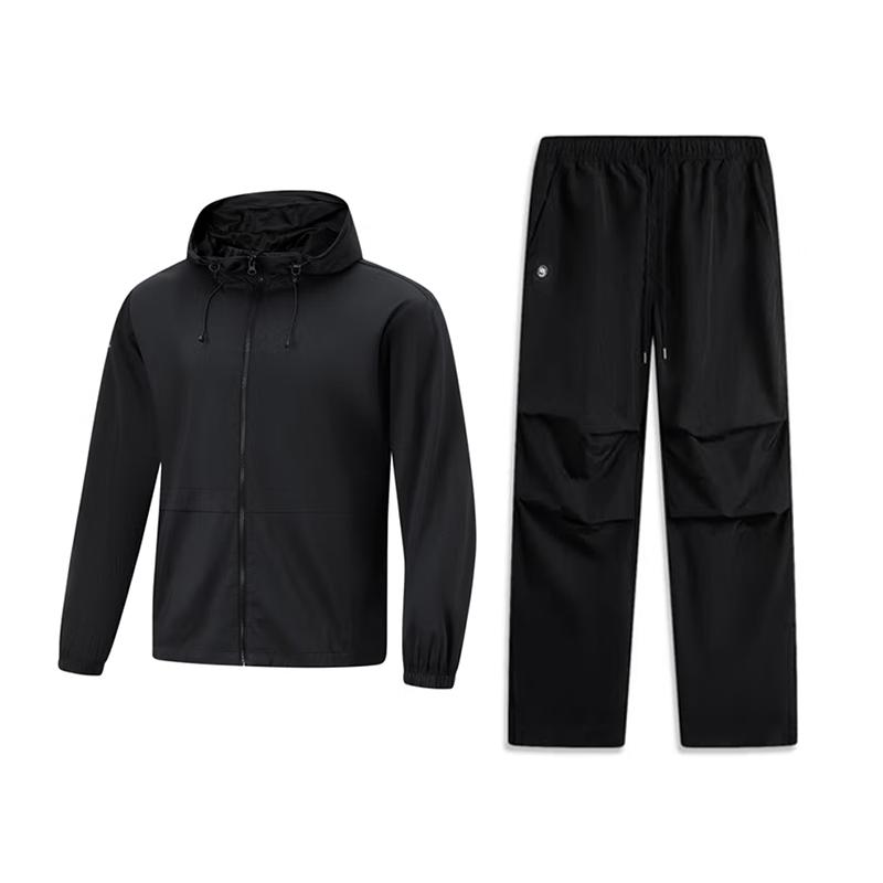 

Li-Ning Minimalist Solid Color Outdoor Running Windproof Breathable Hooded Windbreaker Jacket Casual Sports Suit Unisex Outerwear AFDU679-4-AYKU5-3 L