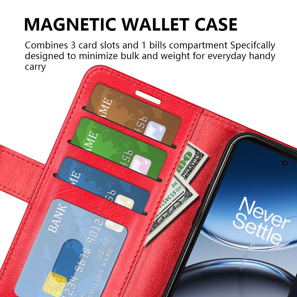 For OnePlus Nord 4 Wallet Case Crazy Horse Texture Stand Leather Phone Cover