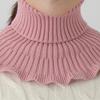 Scarf Women'S Neck Cover Fake Collar Protect Cervical Spine Keep Warm And Cold-Proof Versatile Knitted Turtleneck Sweater Collar Women