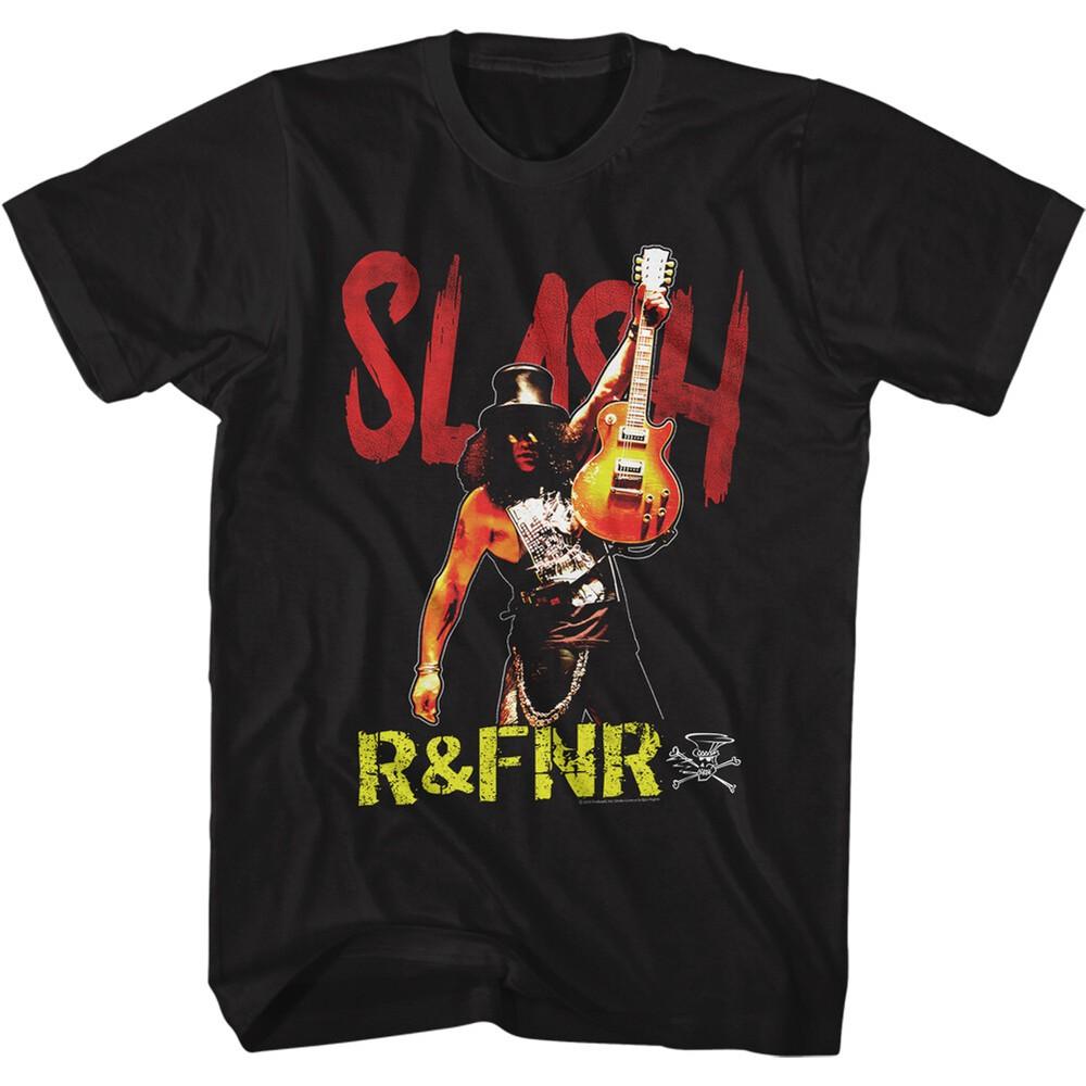 Slash Rocking Out R & FNR Men s T Shirt Heavy Metal Music Merch Unisex T-Shirt M