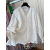 High-end lace shirt women's  early spring new inner bottom shirt high-end European top