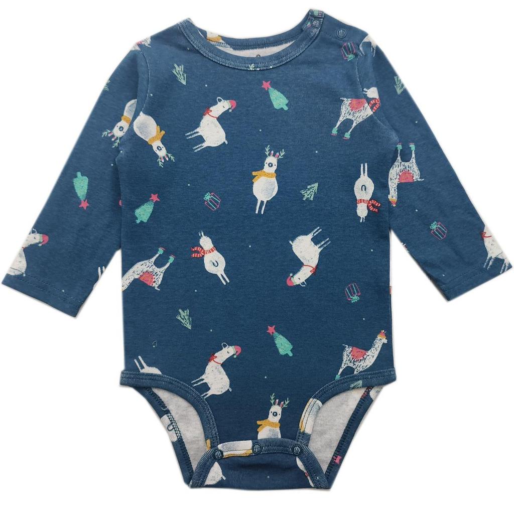 Unisex Long Sleeve Triangle Romper for Newborns