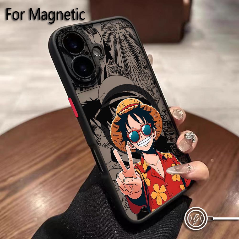 Anime Ones Pieces Luffys Zoros Phone Case for iPhone 17 16 15 14 13 12 11 Air Pro Max Mini XR XS X 7 8 6 6s Plus Matte Magnetic