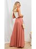 2025 Spring Summer New Women's Wide Leg Pants Elastic Belt Wide Leg High Waist Long Skirt