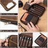 Genuine Leather Pen Case Vintage Stationery Case School Supplies Pencil box  Student